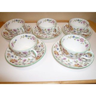 ミントン(MINTON)の☆最々…値下☆MINTON ミントン ハドンホール カップ＆ソーサー５客セット(グラス/カップ)