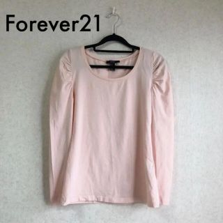 フォーエバートゥエンティーワン(FOREVER 21)のForever 21 ライトピンクトップス M(Tシャツ(長袖/七分))