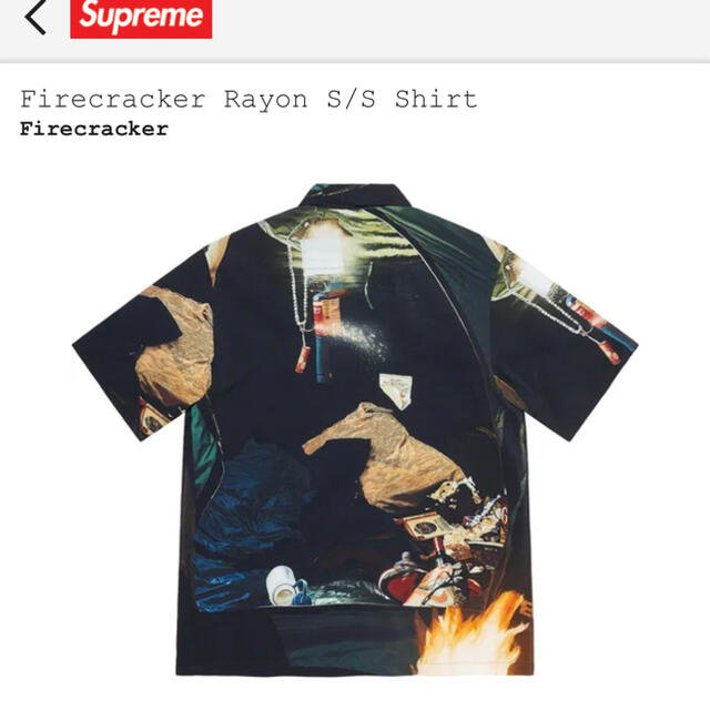 Supreme - Supreme Firecracker Rayon Shirt サイズMの通販 by Aka
