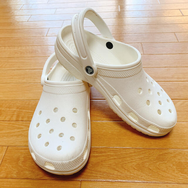 crocs(クロックス)のクロックス 27.0cm ホワイト 使用回数少なめ メンズの靴/シューズ(サンダル)の商品写真