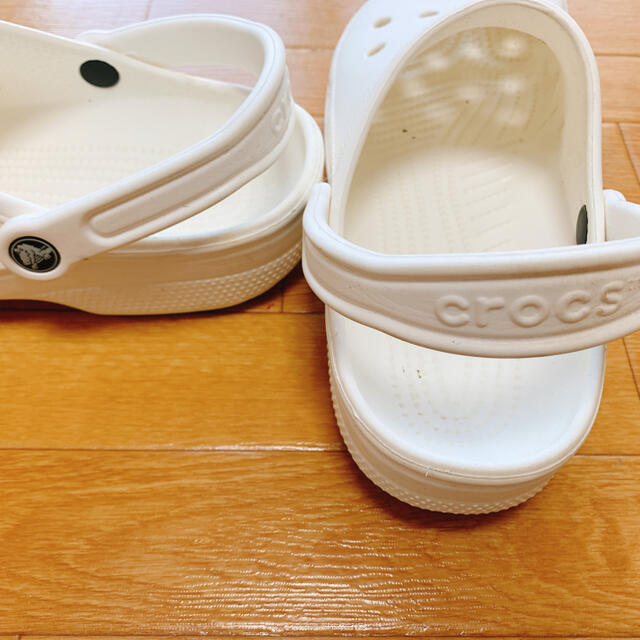 crocs(クロックス)のクロックス 27.0cm ホワイト 使用回数少なめ メンズの靴/シューズ(サンダル)の商品写真