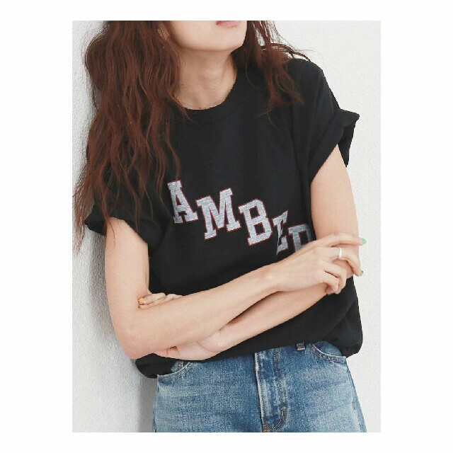 Ungrid(アングリッド)のungrid Amber ロゴT Tシャツ レディースのトップス(Tシャツ(半袖/袖なし))の商品写真