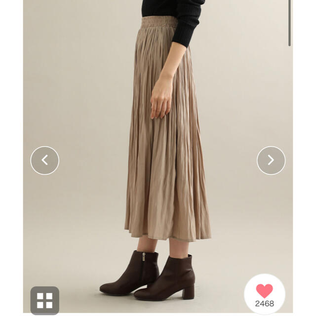 ViS(ヴィス)のサテンロングスカート レディースのスカート(ロングスカート)の商品写真