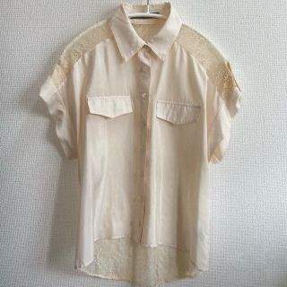 ビバユー(VIVAYOU)の【値下げ】 VIVAYOU 襟付き シャツ ブラウス バック レース 夏服(シャツ/ブラウス(半袖/袖なし))