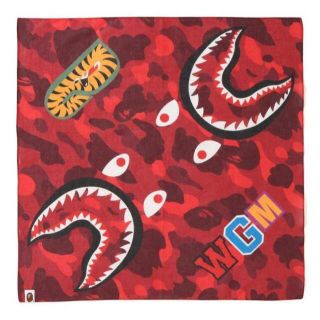 A BATHING APE - BAPE SHARK BANDANA バンダナ BATHING APE