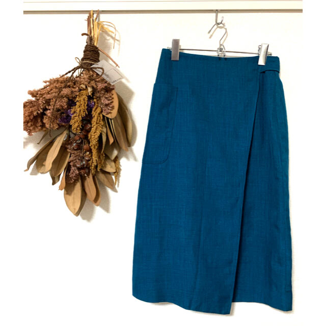 Techichi(テチチ)のラップ風ヒザ丈スカート レディースのスカート(ひざ丈スカート)の商品写真