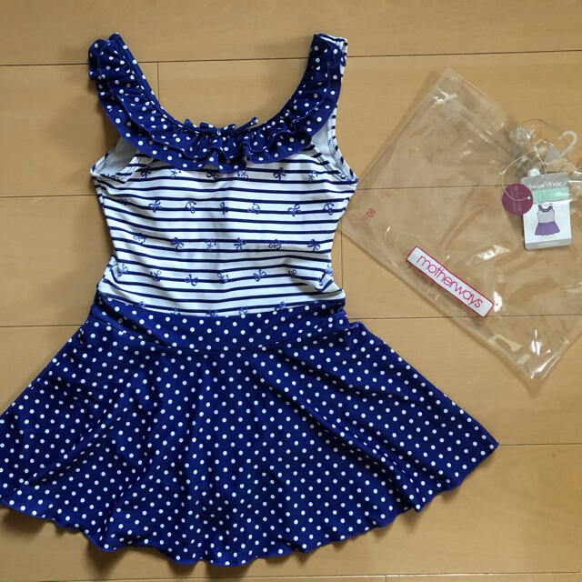 motherways(マザウェイズ)の水着 女の子 140 ワンピース マザウェイズ キッズ/ベビー/マタニティのキッズ服女の子用(90cm~)(水着)の商品写真