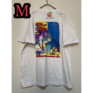 トムとジェリー Ｔシャツ　Mサイズ　ホワイト　　男女兼用(Tシャツ/カットソー(半袖/袖なし))