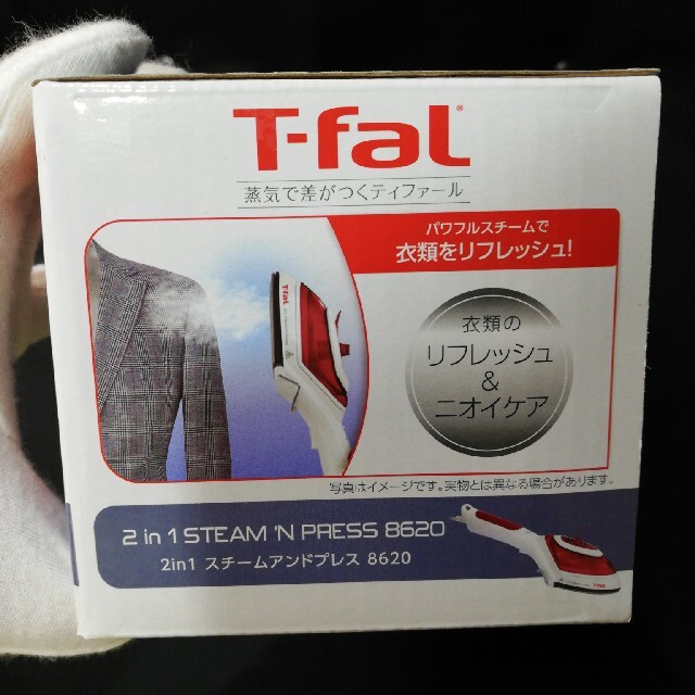 T-fal(ティファール)のT-fal　スチームアイロン2in1スチームアンドプレスDV 8620 コード付 スマホ/家電/カメラの生活家電(アイロン)の商品写真