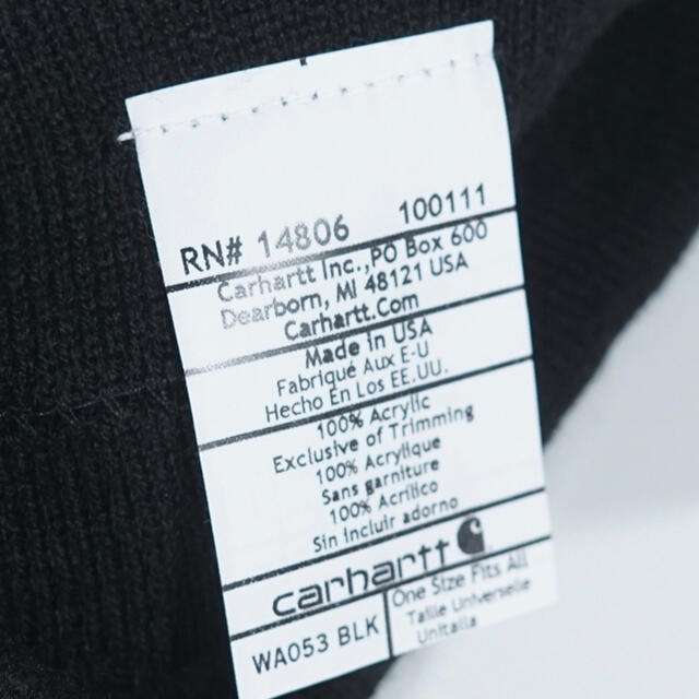 carhartt(カーハート)の◆USA限定◆CARHARTT HEAD BAND ヘアバンド　ブラック メンズの帽子(ニット帽/ビーニー)の商品写真