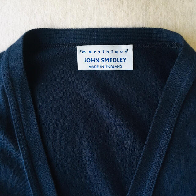 JOHN SMEDLEY(ジョンスメドレー)のジョンスメドレー × マルティニーク　Vネックカーディガン レディースのトップス(カーディガン)の商品写真