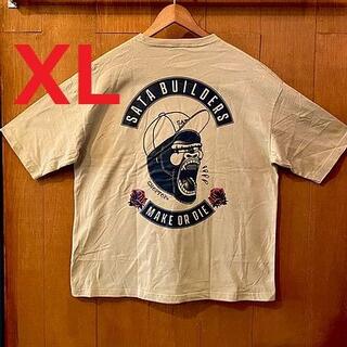 [XL] 佐田ビルダーズ Tシャツ ステッカー付き Sand khaki  (Tシャツ/カットソー(半袖/袖なし))
