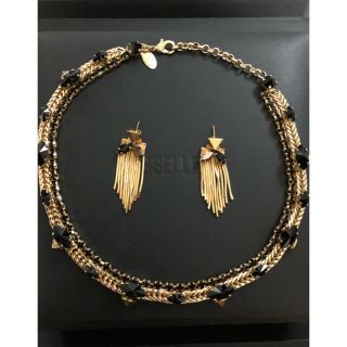 イオッセリアーニ(IOSSELLIANI)のイオッセリアーニ　スタッズ　ネックレス＆ピアス　セット 値下げ(ネックレス)