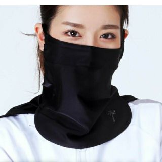 【新品・未使用】フェイスカバー(フェイスマスク) レディース 紺(その他)