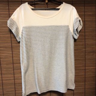 ベルメゾン(ベルメゾン)の授乳できる！ボーダー Tシャツ　綿100%(マタニティトップス)