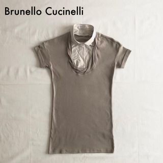 ブルネロクチネリ(BRUNELLO CUCINELLI)のブルネロクチネリ/リブニットカットソー タダシショージ alaia foxey(カットソー(半袖/袖なし))