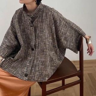 アメリヴィンテージ(Ameri VINTAGE)のclane SEETHROUGH CHECK OVER SHRIT JACKET(シャツ/ブラウス(長袖/七分))