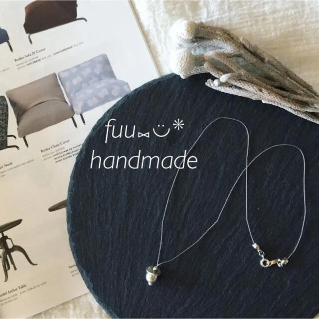 ハンドメイド　カレンシルバーと真鍮のネックレス ハンドメイドのアクセサリー(ネックレス)の商品写真