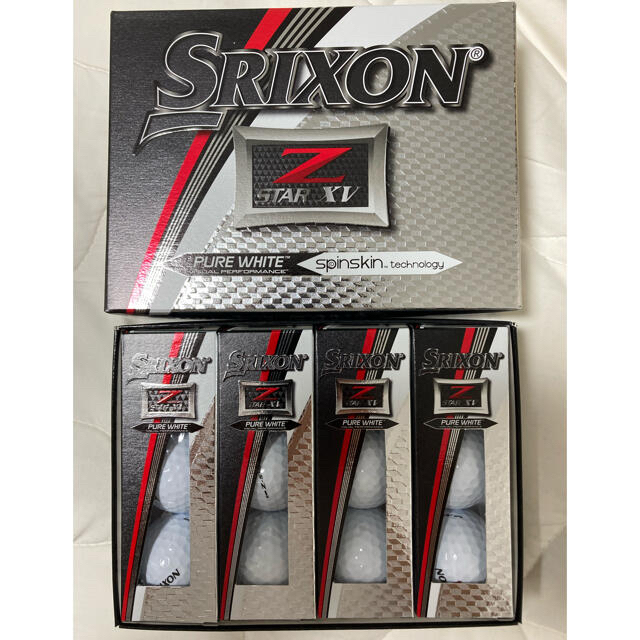 スリクソン  Z-STAR SRIXON 4ダース 新品　ピュアホワイト