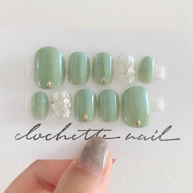 淡いグリーンが可愛らしい 大人上品夏ネイルチップの通販 By Clochette Nail S Shop ラクマ 淡いグリーンが可愛らしい 大人上品夏ネイルチップの通販 By Clochette Nail S Shop ラクマ
