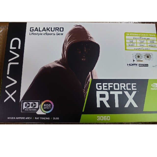 GALAX　GK-RTX3060-E12GB/OC/WHITE 　新品未開封