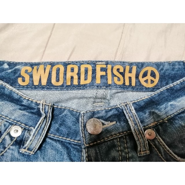 SWORD FISH(ソードフィッシュ)のSWORD FISH デニム ダメージ加工 インディゴ レディースのパンツ(デニム/ジーンズ)の商品写真