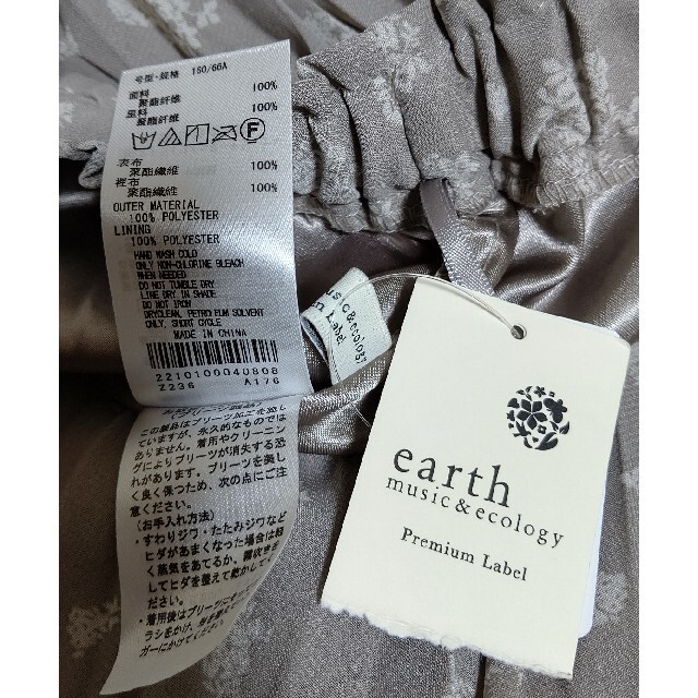 earth music & ecology(アースミュージックアンドエコロジー)のシフォン プリーツスカート フリーサイズ レディースのスカート(ロングスカート)の商品写真