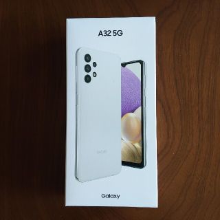 サムスン(SAMSUNG)のGalaxy A32 5G SCG08 白【SIMフリー 新品未使用 残債無】(スマートフォン本体)