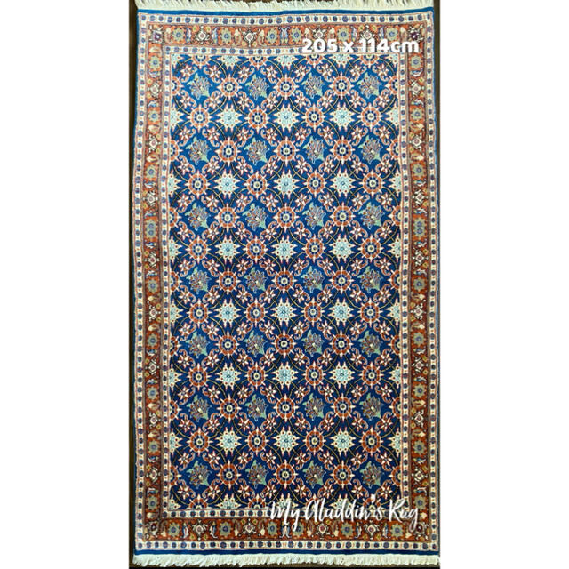 ヴェラミン産 ペルシャ絨毯 205×114cm