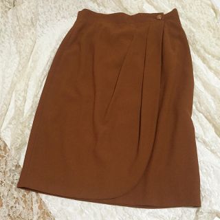 グリモワール(Grimoire)のvintage brown SK(ひざ丈スカート)