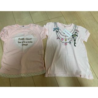 女の子　Tシャツ　130  2枚セット(Tシャツ/カットソー)