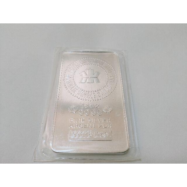 ンフレが 資産投資用銀地金 カナダ造幣局発行 10oz(311g) 純銀