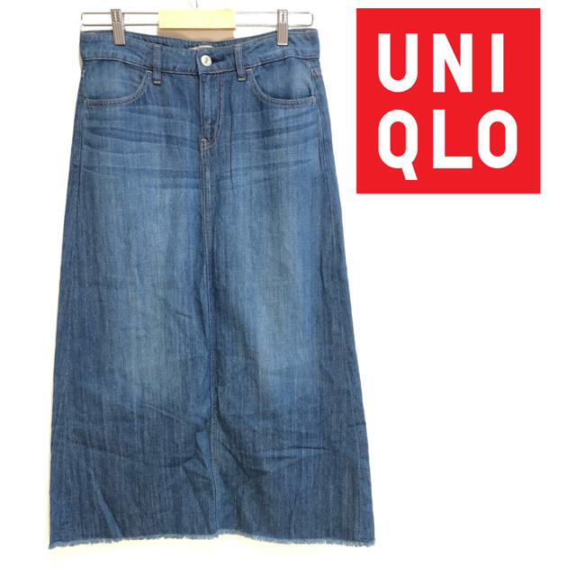 UNIQLO(ユニクロ)の【美品】❤️ユニクロ❤️ ロングスカート デニム タイト 春 夏 UNIQLO レディースのスカート(ロングスカート)の商品写真