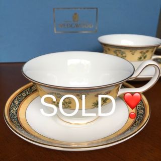 ウェッジウッド(WEDGWOOD)の【美品】ウェッジウッド★インディア★C/S  ペア(食器)