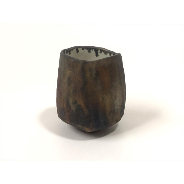 作家物 陶芸家 鈴木卓 黒錆彩湯呑 カップ うつわ ブランドのギフト