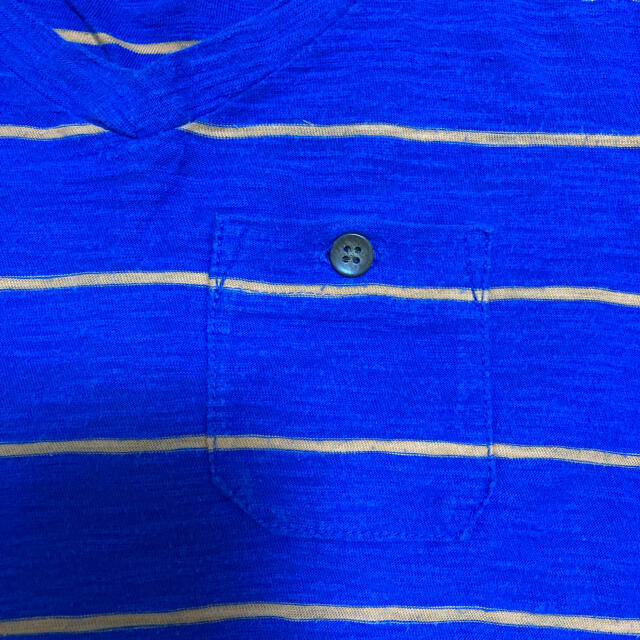 GAP Kids(ギャップキッズ)のGAP 120サイズボーダー VネックTシャツ キッズ/ベビー/マタニティのキッズ服男の子用(90cm~)(Tシャツ/カットソー)の商品写真