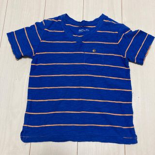 ギャップキッズ(GAP Kids)のGAP 120サイズボーダー VネックTシャツ(Tシャツ/カットソー)