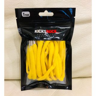 ナイキ(NIKE)のkicksrock oval オーバル シューレース 黄色(スニーカー)