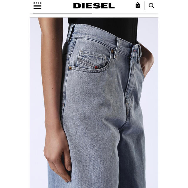 DIESEL - diesel ワイドデニムパンツ デニム の通販 by Aurora DIESEL - diesel ワイドデニムパンツ デニム の通販 by Aurora