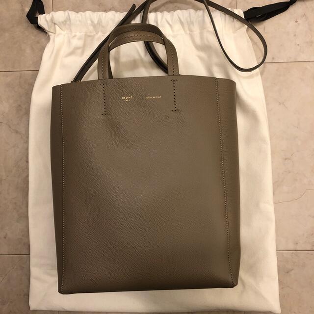 トートバッグCELINE カバスモール(旧ロゴ) トープ