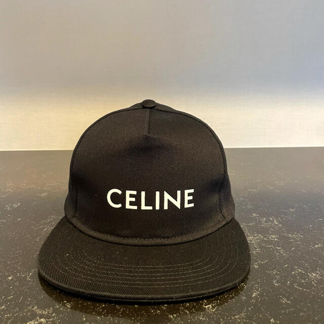 CELINE セリーヌ ブラックキャップ 帽子 M　2AUU1126N