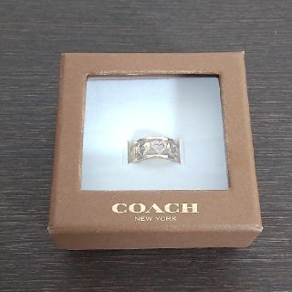 コーチ(COACH)のコーチ COACH オープン ハート バンド リング 94940 GD/PK 7(リング(指輪))