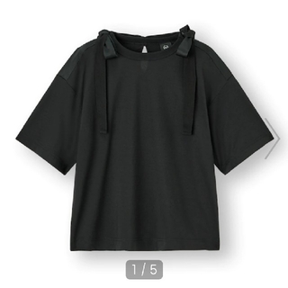 ジーユー(GU)の新品　GU UNDERCOVERコラボTシャツ　黒　XL(Tシャツ(半袖/袖なし))