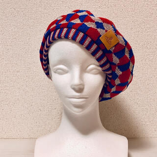 ヴィヴィアンウエストウッド(Vivienne Westwood)のヴィヴィアン ウエストウッドベレー帽　夏用　美品　帽子　vivienne(ハンチング/ベレー帽)