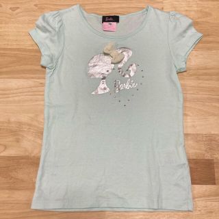 バービー(Barbie)のBarbie   プリントTシャツ　130   少々難あり(Tシャツ/カットソー)