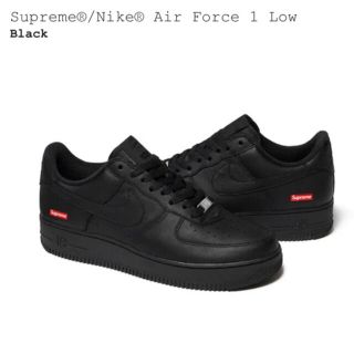 シュプリーム(Supreme)のSupreme Nike Air Force 1 AF1 black 28.5(スニーカー)