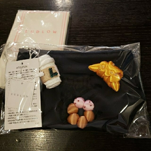 LUDLOW - LUDLOW ELLE SHOP新作Coffee Breakポーチ新品タグ付き LUDLOW - LUDLOW ELLE SHOP新作Coffee Breakポーチ新品タグ付き