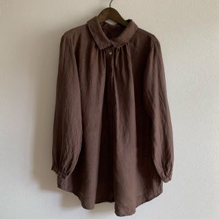 ネストローブ(nest Robe)のリネン重ね襟チュニック(チュニック)