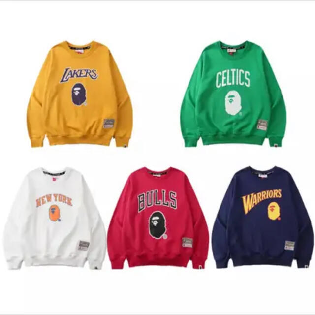 A BATHING APE(アベイシングエイプ)のLakers monkey トレーナー　 レディースのトップス(トレーナー/スウェット)の商品写真