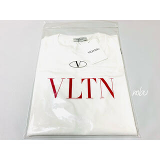 ヴァレンティノ(VALENTINO)の新品【 VALENTINO 】VLTN プリント Tシャツ M ホワイト ロゴ(Tシャツ/カットソー(半袖/袖なし))